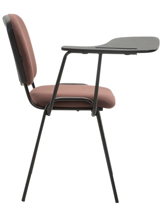 Set van 4 Ken stoelen met klaptafel stof, bruin