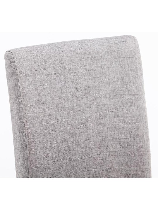 Eetkamerstoel Ina stof cappuccino, lichtgrijs