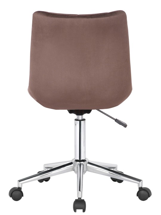 Bureaustoel Medford fluweel, bruin