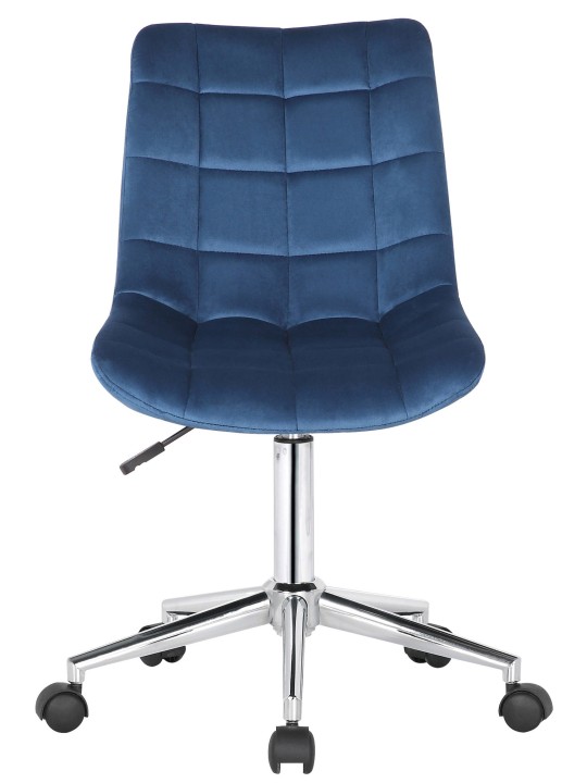 Bureaustoel Medford fluweel, blauw