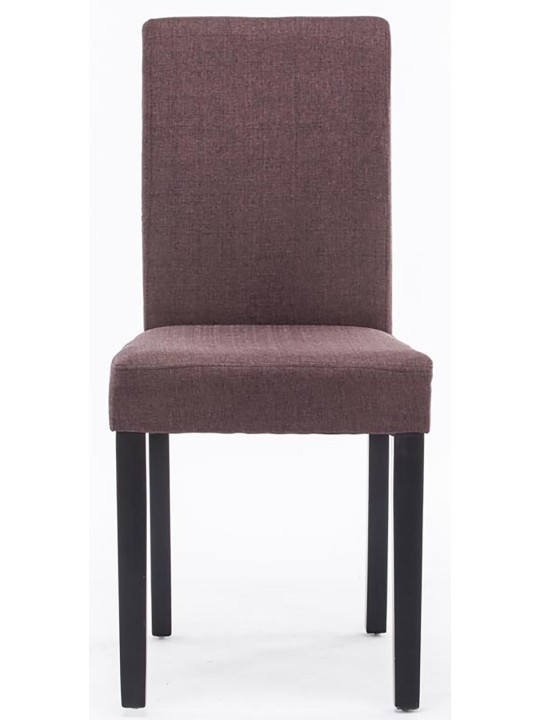 Set van 2 eetkamerstoelen Ina stof, bruin