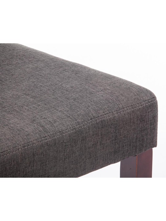 Set van 2 eetkamerstoelen Ina stof cappuccino, donkergrijs