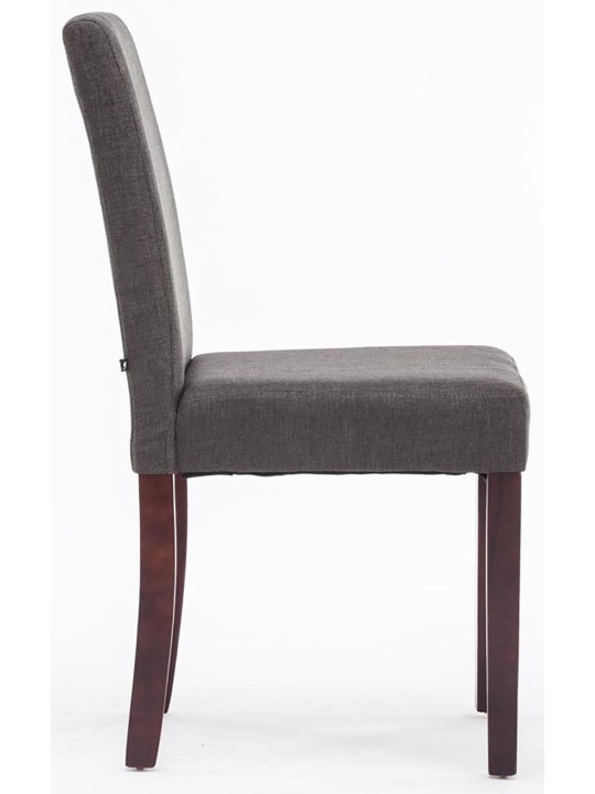 Set van 4 eetkamerstoelen Ina stof cappuccino, donkergrijs