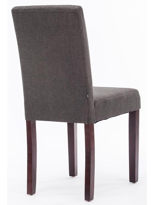 Set van 4 eetkamerstoelen Ina stof cappuccino, donkergrijs