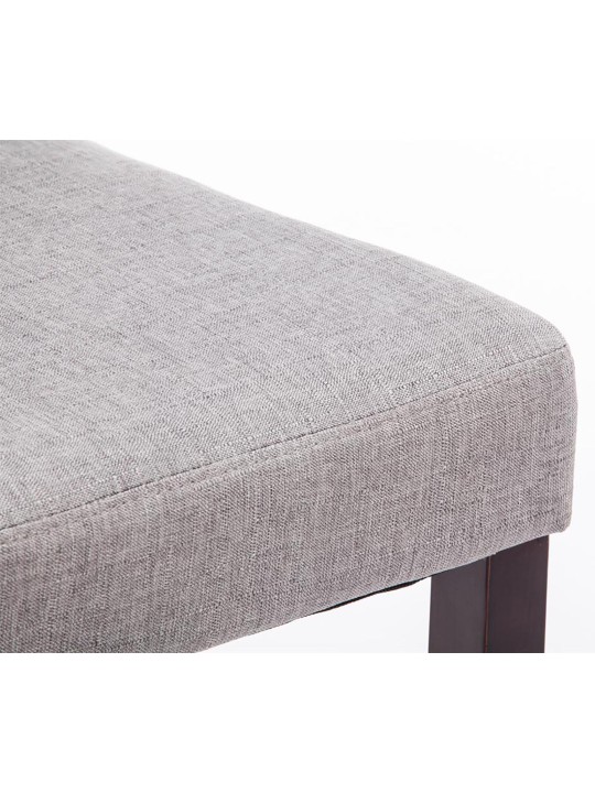 Set van 4 eetkamerstoelen Ina stof cappuccino, lichtgrijs