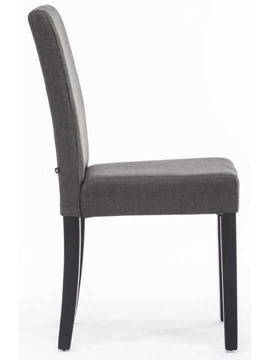 Set van 4 eetkamerstoelen Ina stof, donkergrijs