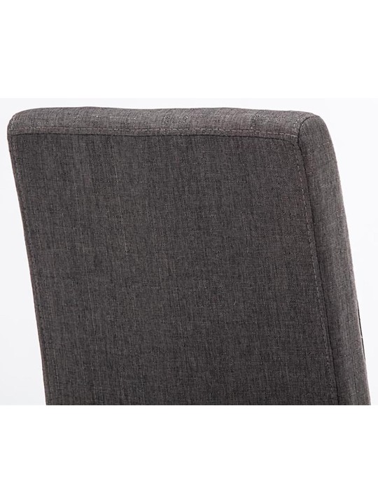 Set van 4 eetkamerstoelen Ina stof, donkergrijs