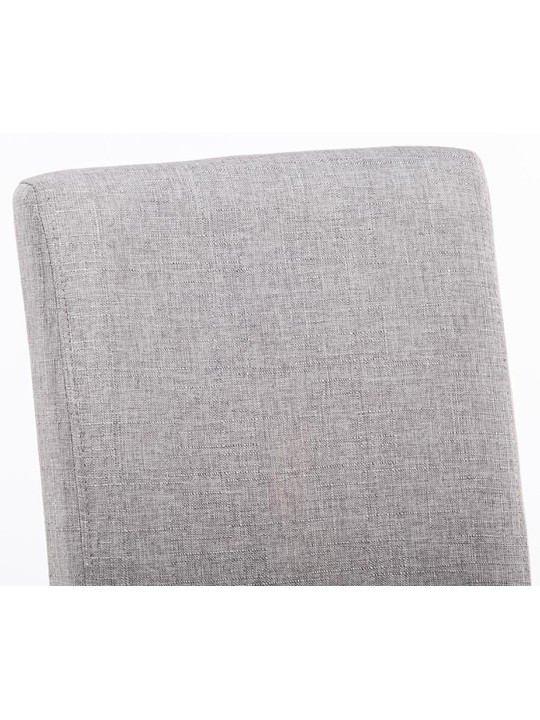 Set van 4 eetkamerstoelen Ina stof, lichtgrijs