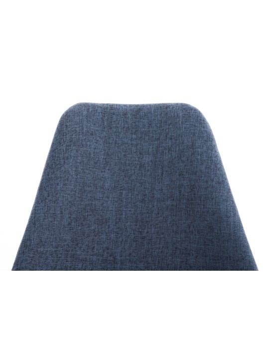 Stoel Pegleg stof Vierkant naturel, blauw Stoel Pegleg stof Vierkant naturel, blauw