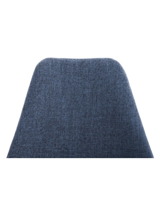 Stoel Pegleg Stof Vierkant, blauw