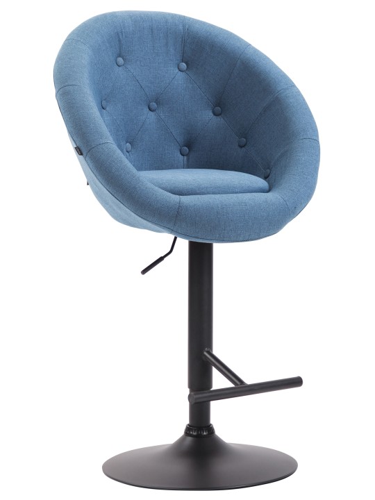 Barkruk London V2 stof, blauw