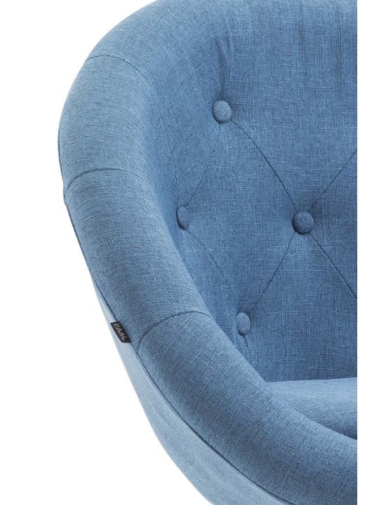 Barkruk London V2 stof, blauw