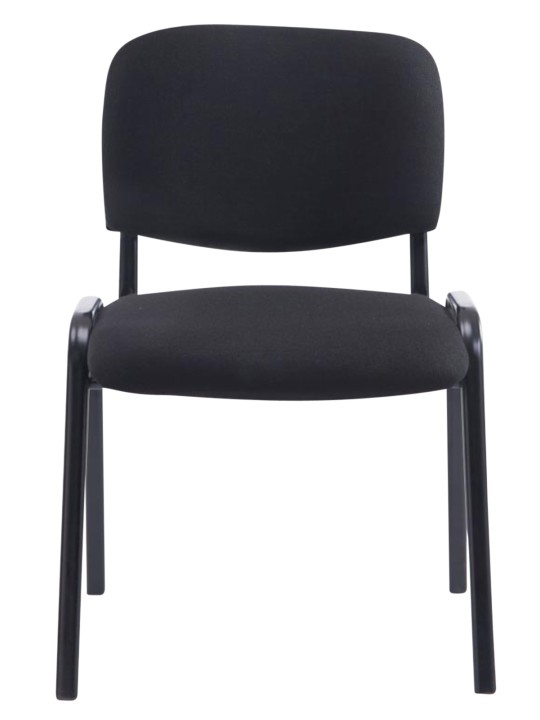Set van 4 stoelen XL Ken stof, zwart