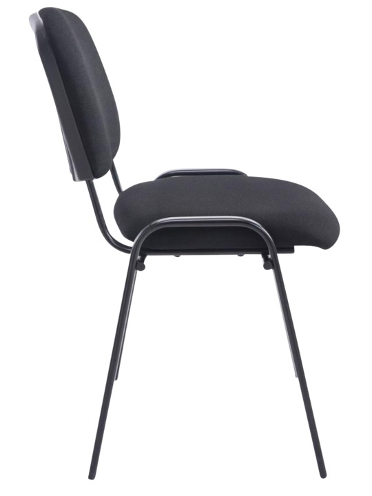 Set van 4 stoelen XL Ken stof, zwart