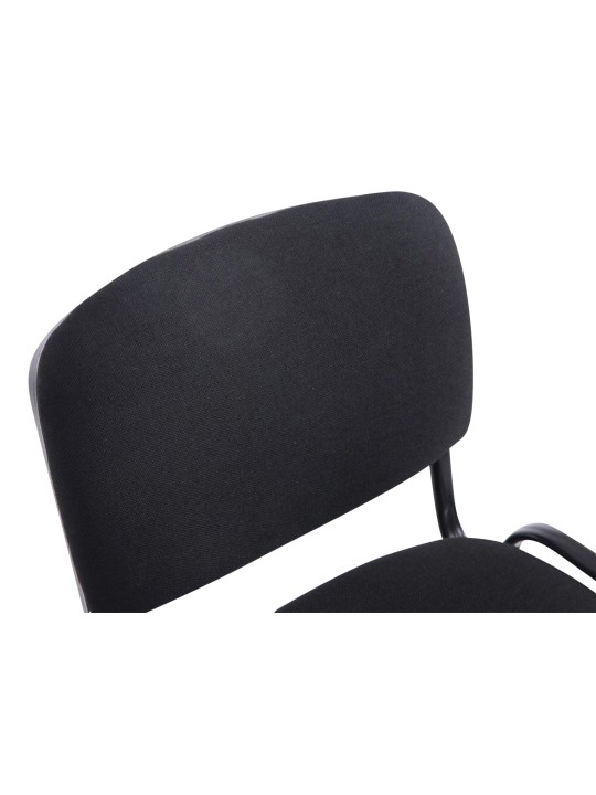 Set van 4 stoelen XL Ken stof, zwart