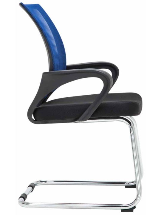 Set van 2 bezoekersstoelen Eureka, blauw