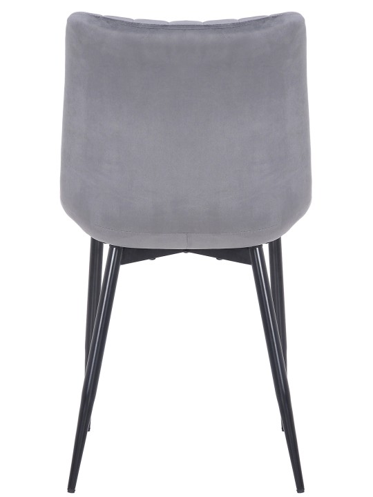 Set van 2 stoelen Rahden fluweel, grijs