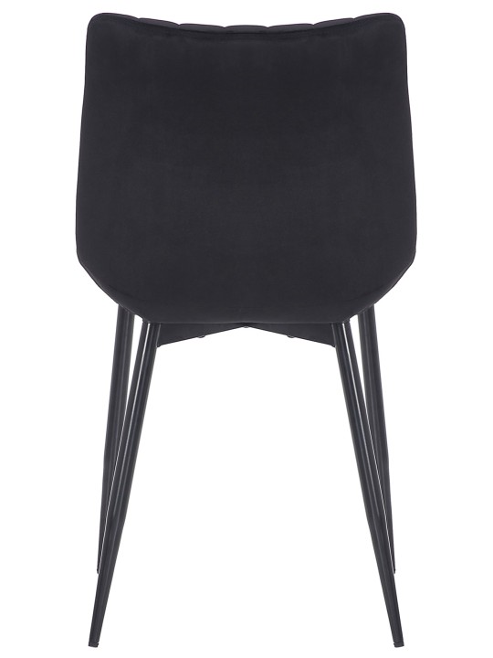 Set van 2 stoelen Rahden fluweel, zwart