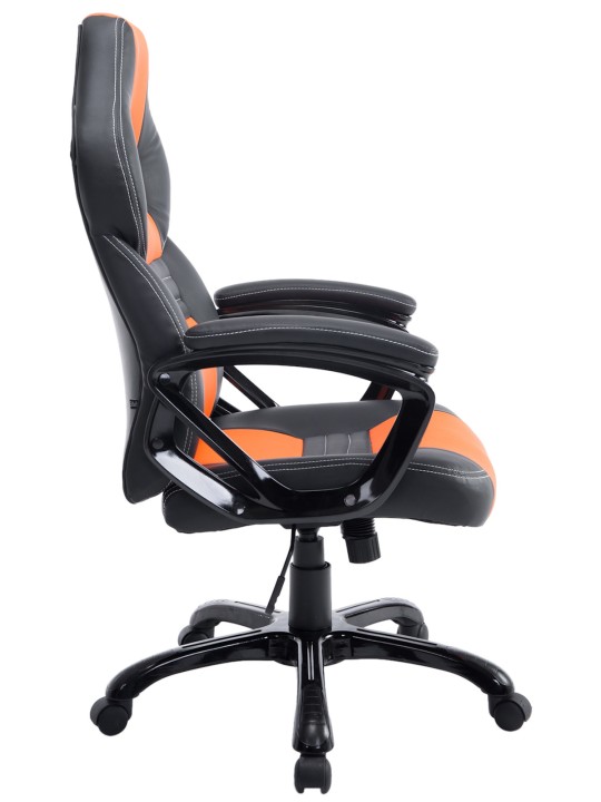 Bureaustoel Pedro, zwart/oranje