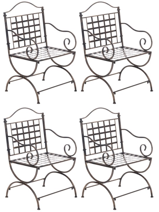 Set van 4 stoelen Lotta, brons Set van 4 stoelen Lotta, brons