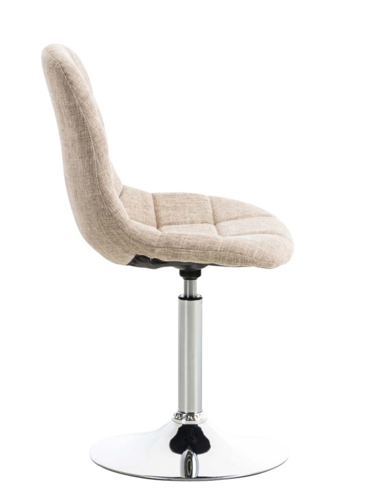 Set van 2 stoelen Emil stof, crème