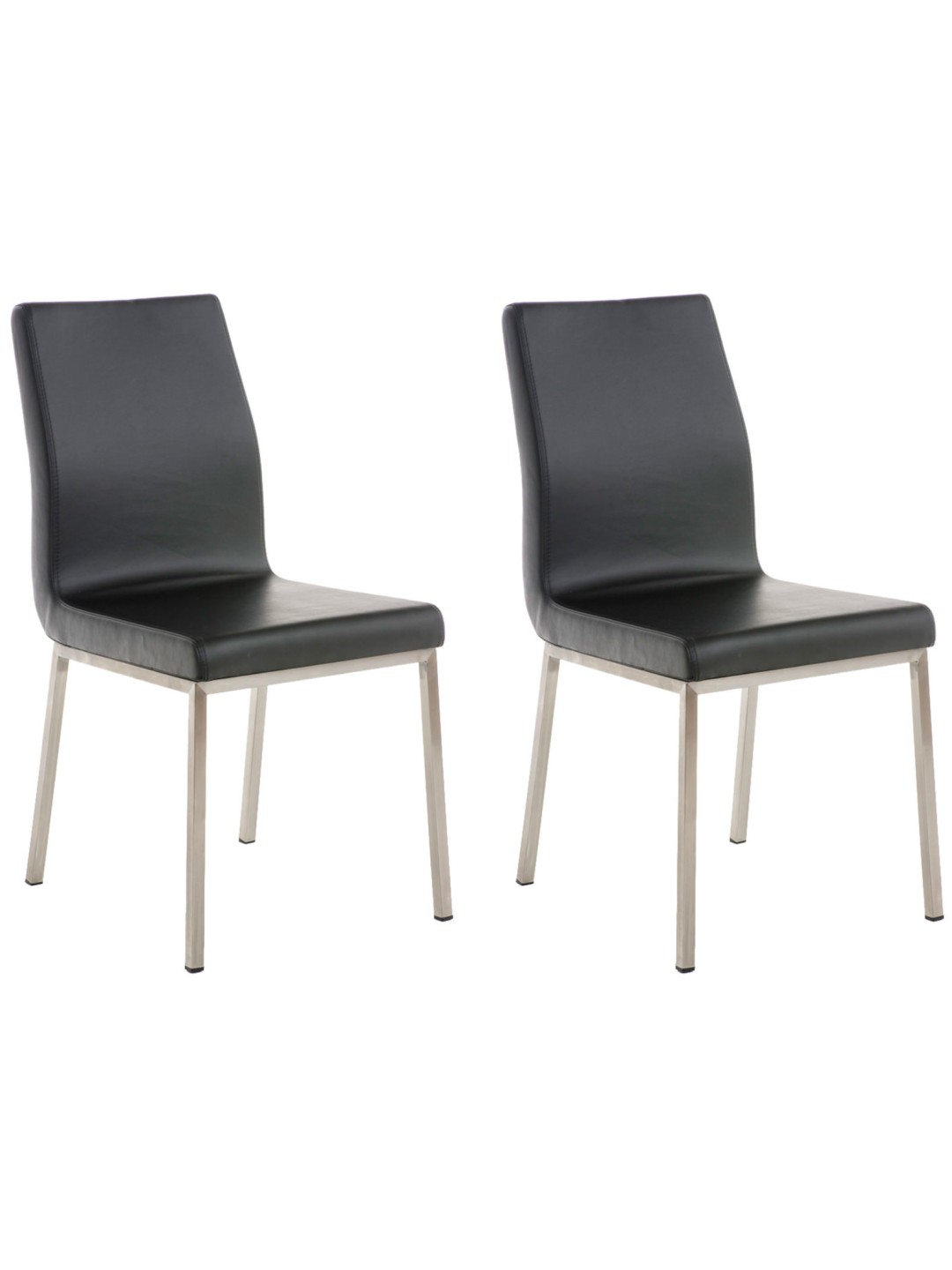 Set van 2 eetkamerstoelen Colmar, zwart