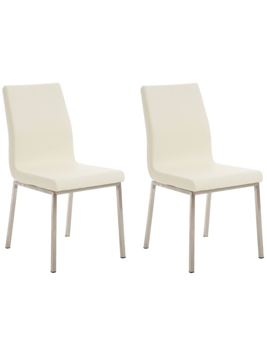 Set van 2 eetkamerstoelen Colmar, crème Set van 2 eetkamerstoelen Colmar, crème