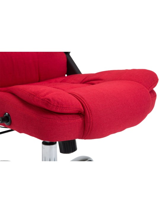 Bureaustoel Thor stof, rood
