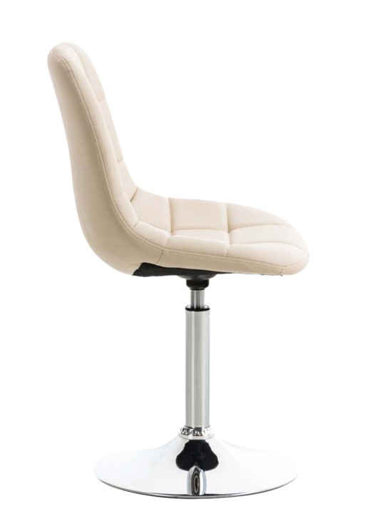 Set van 2 stoelen Emil kunstleer, crème