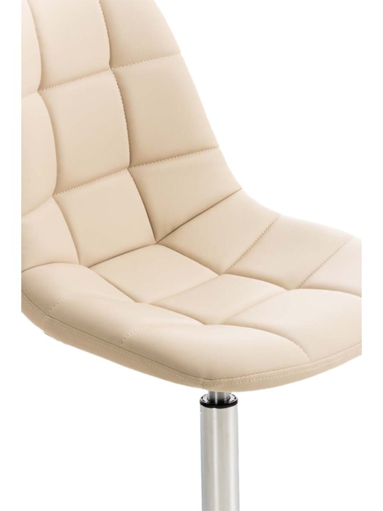 Set van 2 stoelen Emil kunstleer, crème