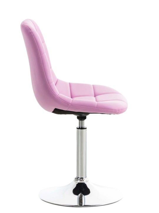 Set van 2 stoelen Emil kunstleer, roze Set van 2 stoelen Emil kunstleer, roze