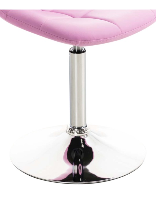 Set van 2 stoelen Emil kunstleer, roze Set van 2 stoelen Emil kunstleer, roze