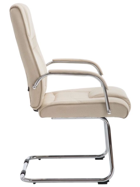 Set van 2 stoelen Attila stof, crème