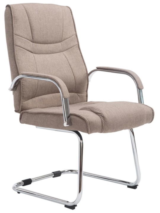 Set van 2 stoelen Attila stof, taupe