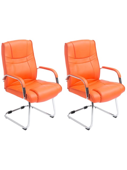 Set van 2 stoelen Attila, oranje Set van 2 stoelen Attila, oranje