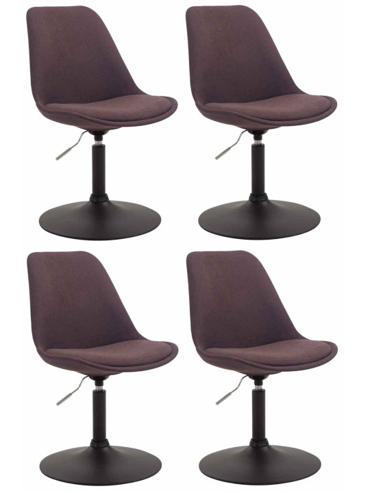 Set van 4 stoelen Maverick B stof, bruin Set van 4 stoelen Maverick B stof, bruin