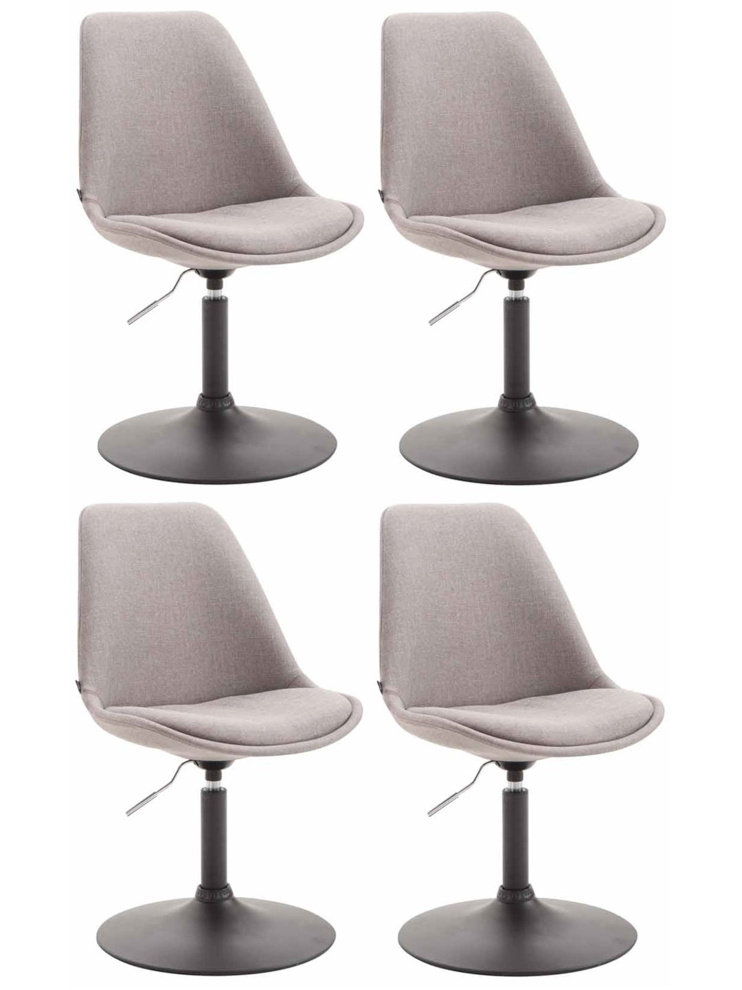 Set van 4 stoelen Maverick B stof, grijs