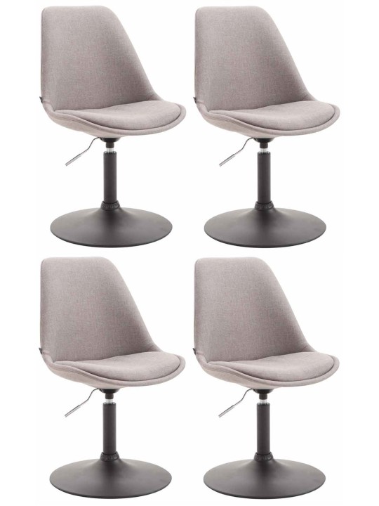 Set van 4 stoelen Maverick B stof, grijs Set van 4 stoelen Maverick B stof, grijs