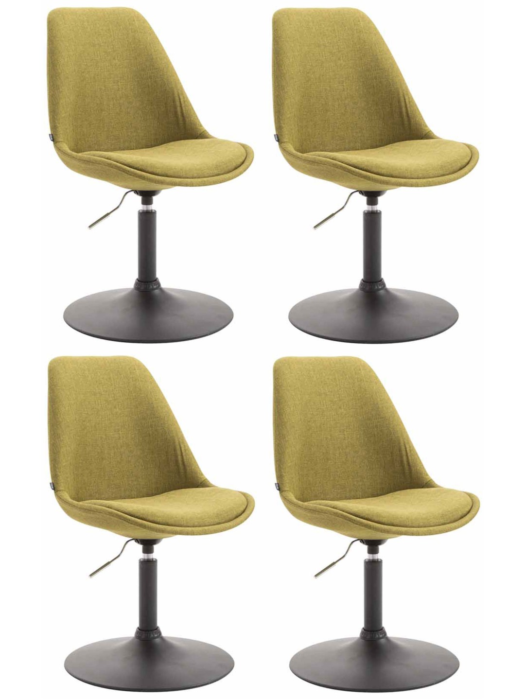 Set van 4 stoelen Maverick B stof, groen
