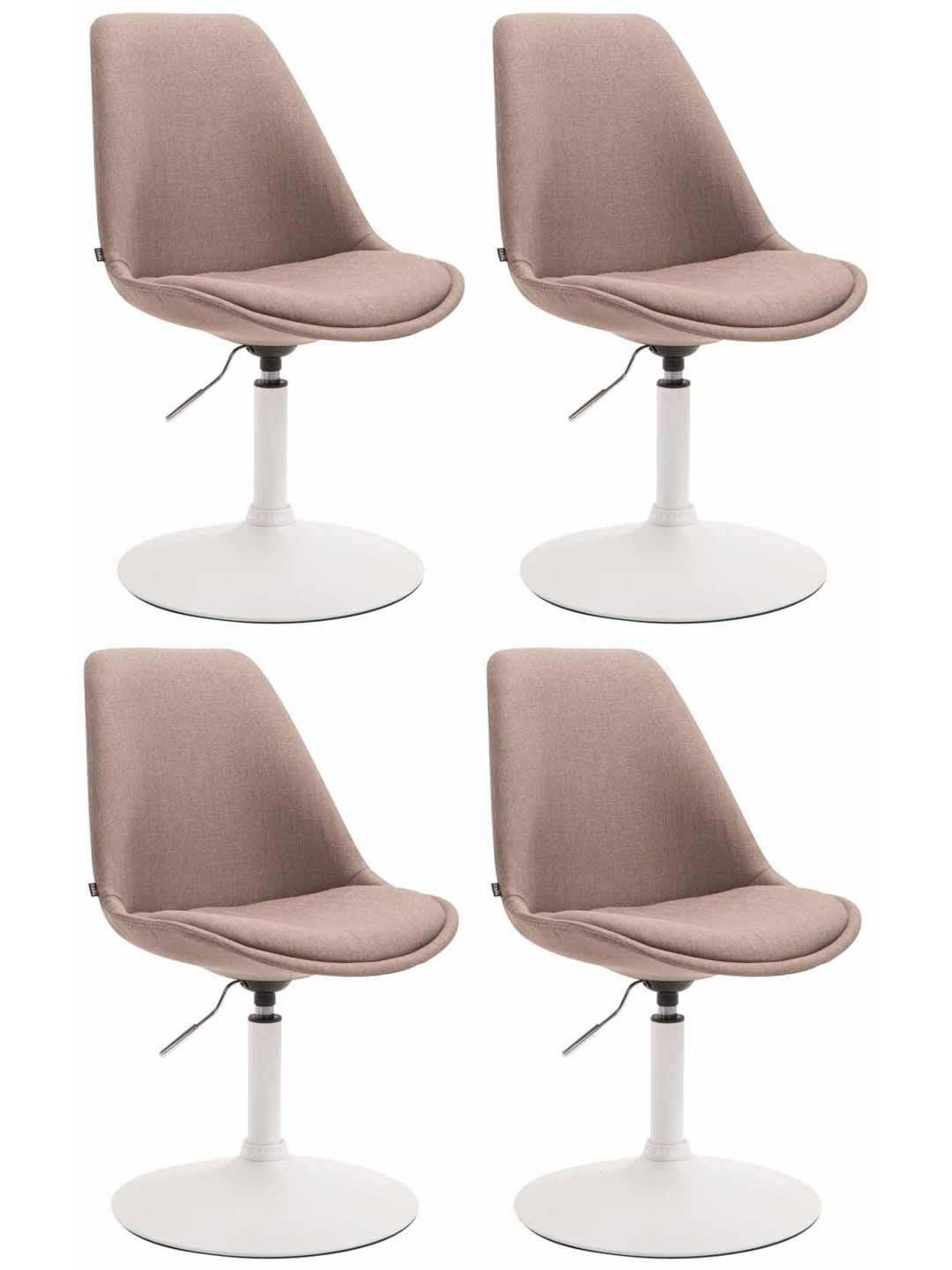 Set van 4 stoelen Maverick W stof, taupe