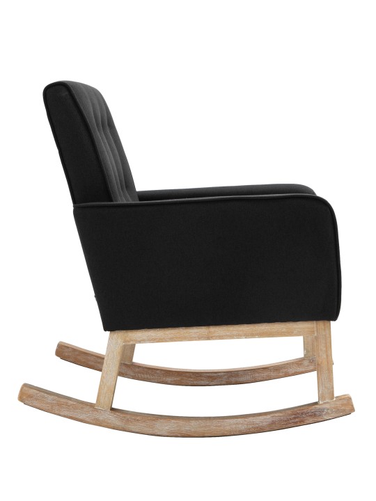 Schommelstoel Dream stof, zwart