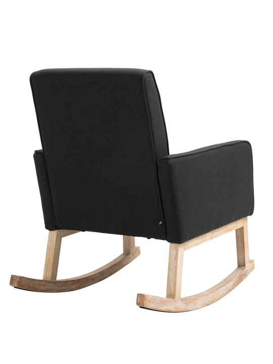 Schommelstoel Dream stof, zwart