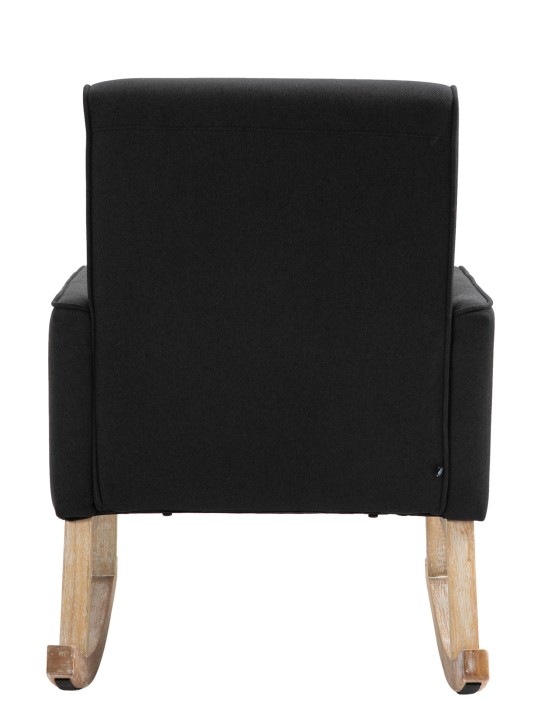 Schommelstoel Dream stof, zwart