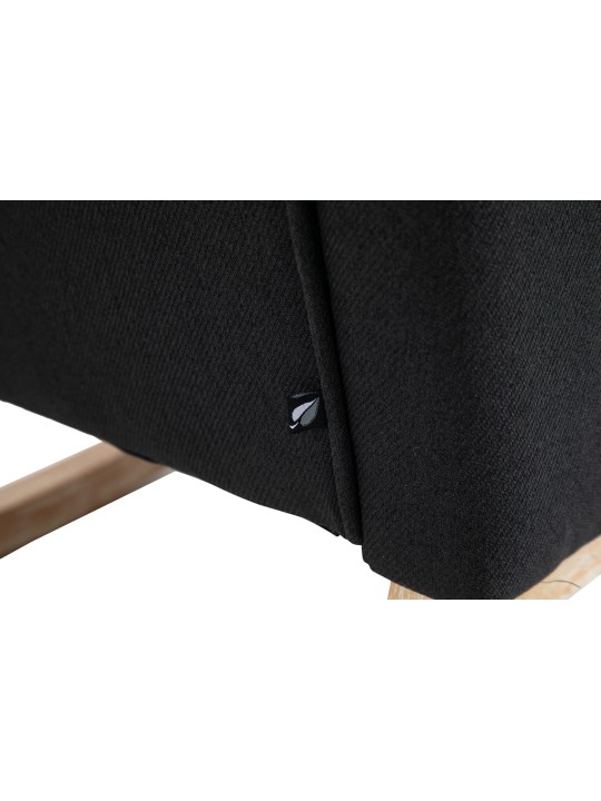 Schommelstoel Dream stof, zwart