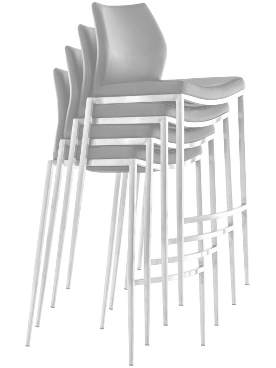 Barkruk Matola kunstleer, crème