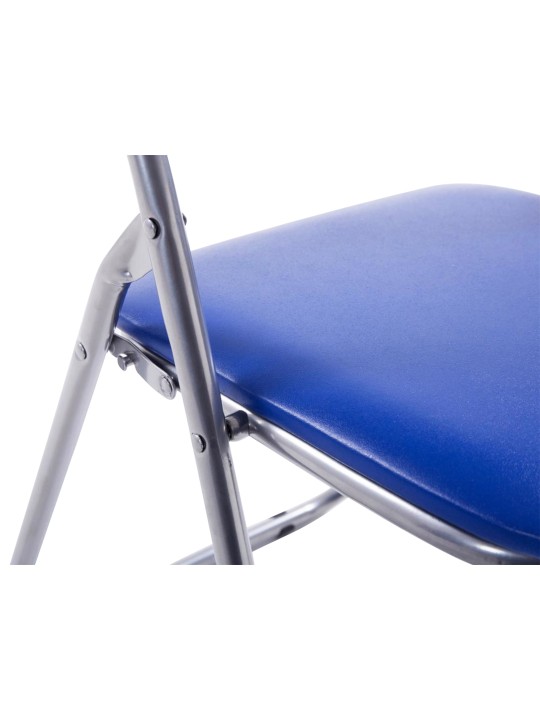 Set van 2 klapstoelen Felix, blauw/zilver