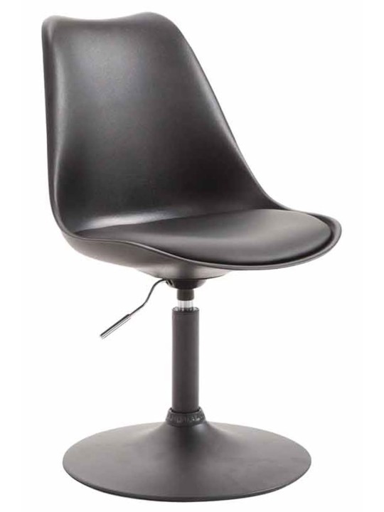 Set van 4 eetkamerstoelen Maverick B kunststof, zwart