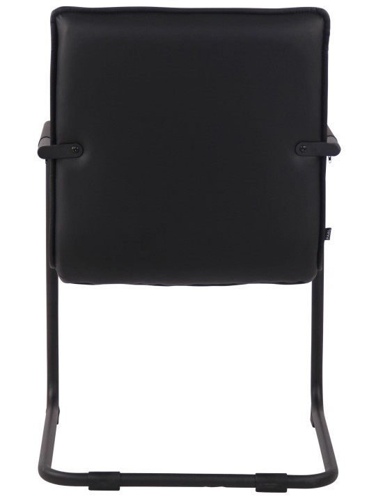 Set van 2 bezoekersstoelen Gandia kunstleer, zwart Set van 2 bezoekersstoelen Gandia kunstleer, zwart