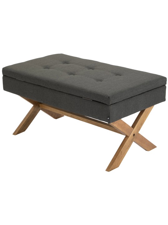 Bank Namaro stof antiek-licht, donkergrijs