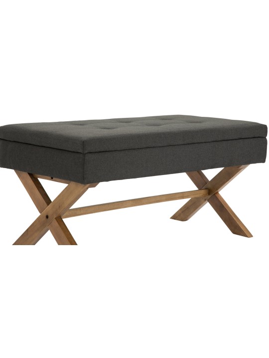 Bank Namaro stof antiek-licht, donkergrijs